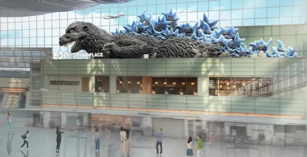 하네다 공항, 40m 고질라로 관광객 맞이한다