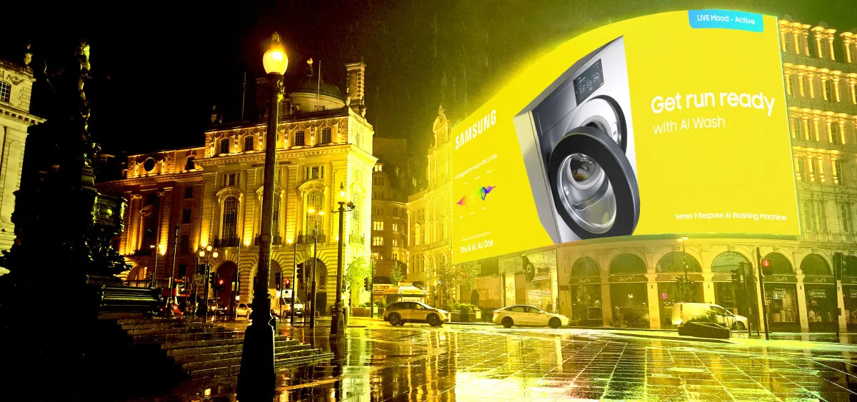 런던의 '기분'을 읽는 전광판: 삼성 'You & AI, As One' 캠페인